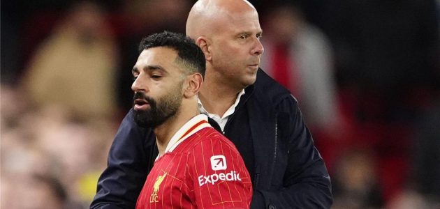 سببان يمنعان آرني سلوت من معاقبة محمد صلاح في مباراة ليفربول وبرينتفورد الأخيرة