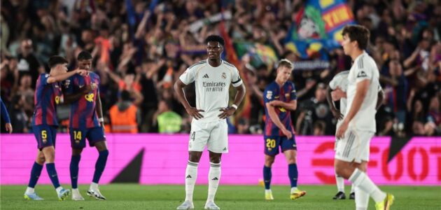 رد فعل مثير من مبابي بعد ثنائية برشلونة في شباك ريال مدريد بالكلاسيكو
